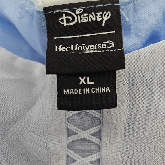 Her Universe Light Blue Ombre Dress with White Trim - Picture 6 of 6